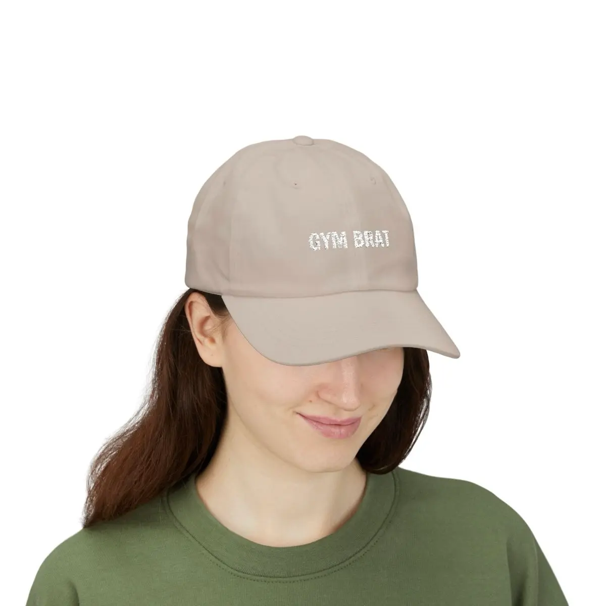 Gym Brat Hat - Tan Side